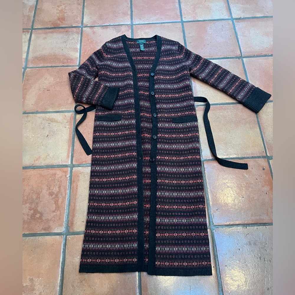 Ralph Lauren 100% Lambswool Long Coat
